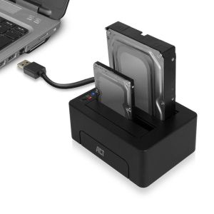 ACT Докинг стейшън AC1504, USB 3.1 Gen1 за 3.5"/2.5" HDD/SSD черен