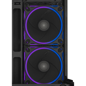 Кутия ASUS Prime AP202 ARGB mATX + 3 ARGB Вентилатора - Black