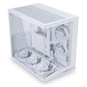 Кутия Lian Li O11 Dynamic Mini V2 Flow + 5 Вентилатора, Mini-Tower - White