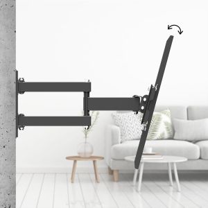 Стенна стойка за TV, 32 - 75”, до 40 кг, въртяща се, накланяща се, издърпваща се
