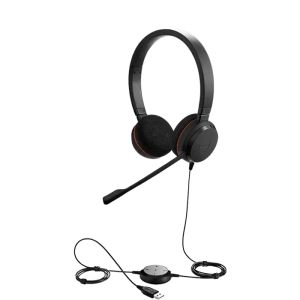 Слушалки с микрофон Jabra Evolve 20 UC Duo USB