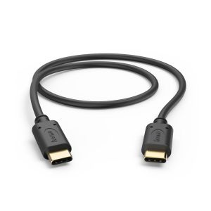 HAMA Кабел за зареждане, USB-C - USB-C, 0,5 м, черен