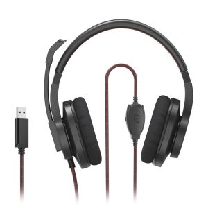 HAMA Слушалки с микрофон HS-USB400 V2, черно