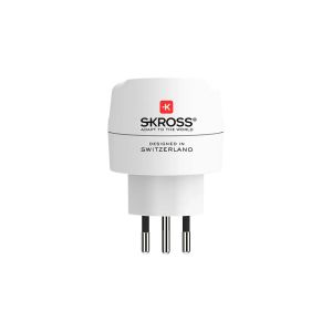 Skross универсален адаптер World to CH+IT+ Brasil, USB