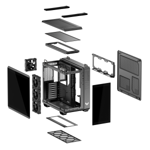 Кутия ASUS TUF Gaming GT502 Horizon ARGB Black Edition