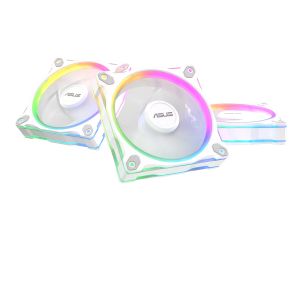Комплект Вентилатори 3в1 ASUS PRIME MR120 ARGB Reverse White Edition