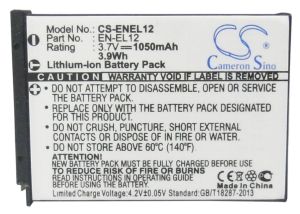 Батерия за апарат NIKON EN-EL12  Li-Ion 3.7V 1050mAh Cameron Sino