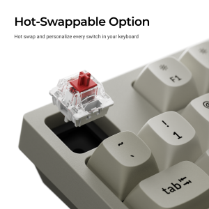 Геймърска Механична клавиатура Keychron C2 Pro 8K QMK - Super Red Switch, Full Size