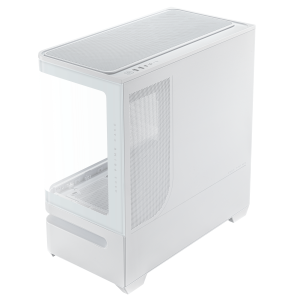 Кутия ASUS Prime AP202 ARGB mATX + 3 ARGB Вентилатора - White