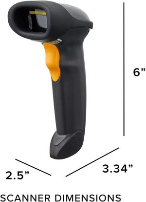 Баркод скенер Symbol LS2208, Кабел и стойка