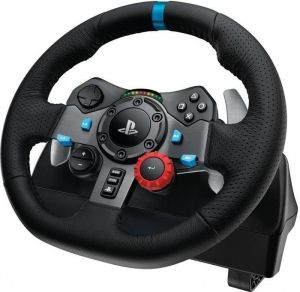 Волан Logitech G29 Driving Force Racing Wheel for PlayStation 5 and PlayStation 4 - Black,  Astro A10, PS5/PS4 - White
