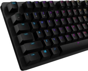 Клавиатура Logitech G512 Keyboard, GX Brown Tactile, Lightsync RGB, USB Passthrough Data/Power, Alumium Alloy, Game Mode, Black Carbon