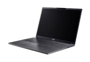 Лаптоп Acer Aspire 16, A16-71M-70ER,Intel Core Ultra 7 155H (up to 4.80GHz, 24MB), 16" WUXGA+ (2048x1280) OLED 120Hz, 400nit, 1*16GB DDR5X 4600MHz, 512GB PCIe NVMe SSD, Intel UMA, FHD Cam, WiFi 6E, BT 5.3, Backlit Kbd, No OS, Steel Gray