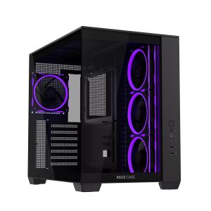 Кутия ASUS A32 PLUS Tempered Glass + 4 ARGB Вентилатора - Black
