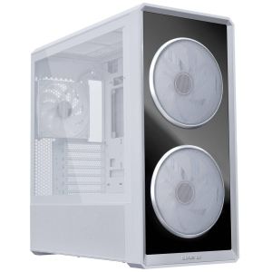 Кутия Lian Li LANCOOL 217 INF RGB Mid-Tower, Tempered Glass - Бял