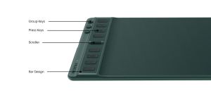 Графичен таблет HUION Inspiroy 2 M, 5080 LPI, Зелен