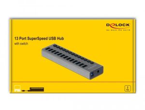 USB хъб Delock, 13 x USB-A, DELOCK-63738