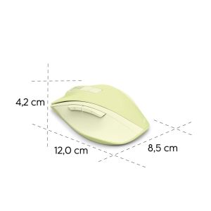 HAMA Безжична оптична мишка WM-500 Recharge, зелена, 6 бут.,800/1200/1600 dpi, безшумна