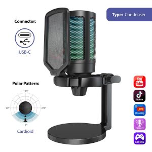 Настолен микрофон FIFINE A6NEO RGB - Black