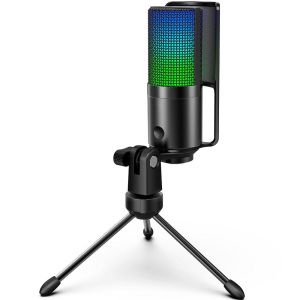 Настолен микрофон FIFINE K669 PRO2 RGB - Black