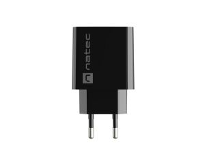 Адаптер Natec USB Charger Ribera 1X USB-A 18W, Black