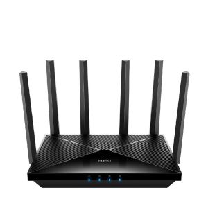 Безжичен рутер Cudy BE6500 2.5Ghz  Gigabit Dual Band Wi-Fi 7, 1x1Gbps WAN порт,4x10/100/1000, 6x5dBi антени, черен