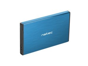 Кутия за твърд диск Natec External HDD/SSD Enclosure Rhino Go SATA 2.5" USB 3.0 Blue