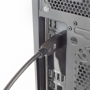 ACT Кабел Display port 2.1 мъжко-мъжко,8К@60Hz,4k@240Hz, 1м, черен