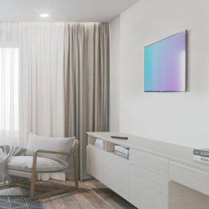 Стенна стойка за TV HAMA, Фиксирана, 100"(254 см), до 75 кг