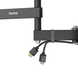 Стенна стойка за TV HAMA, 216 см (85”), до 50 кг, въртяща се, накланяща се, издърпваща се