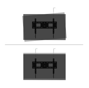 Стойка Neomounts Level-750 Wall Mount (XL, 125 kg, tiltable, tilt guard, connectable, VESA 600x400)