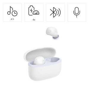 HAMA Блутут слушалки "Freedom Buddy II", True Wireless, Бял