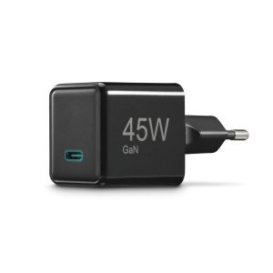 HAMA Бързо мини зарядно GaN, USB-C, PD, 45 W, черно