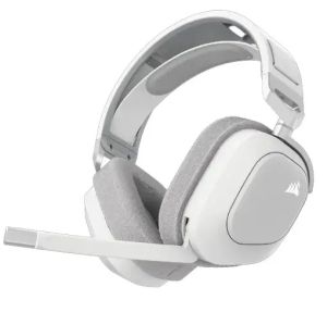 Геймърски слушалки с микрофон Corsair HS80 MAX White безжични и блутут PC/PS5/PS4
