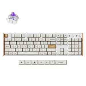 Геймърска безжична Механична клавиатура Keychron K10 HE Magnetic Switch - White Special Edition