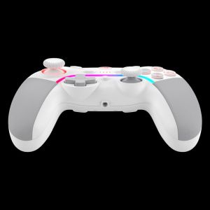 Геймърски контролер A4tech Bloody GPW70, Жичен и безжичен, RGB, Бял