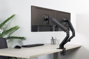 Стойка Neomounts Flat Screen Desk Mount (stand/grommet) for 2 screens