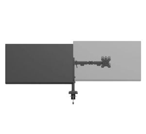 Стойка Neomounts Nero Double Flat Screen Desk Mount (phone holder+Quick-fix clamp/grommet)