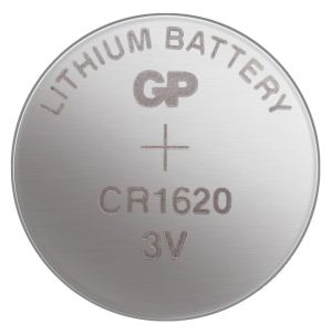Литиева бутонна батерия GP CR1620 3V 5 бр. в блистер /цена за 1 бр. батерия/ GP