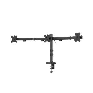 Стойка Neomounts Nero Triple Flat Screen Desk Mount (phone holder+Quick-fix clamp/grommet)