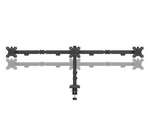 Стойка Neomounts Nero Triple Flat Screen Desk Mount (phone holder+Quick-fix clamp/grommet)