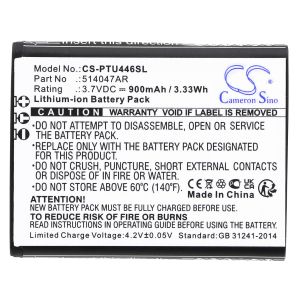 Батерия за мобилен телефон   PANASONIC KX-TU446, KX-TU456, KX-TU466EXBE  LiIon 3,7V 900mAh CAMERON SINO