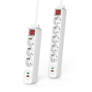 Разклонител USB-C/USB-A 3.4A, 3 гнезда, 2x USB, HAMA-223185