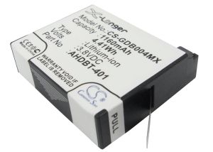 Батерия за камера GOPRO Hero 4; HERO 4 Plus  AHDBT-401  3,8V 1160mAh   LIIon Cameron Sino