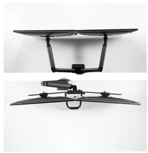 Стойка Neomounts Screen Desk Mount 2 screens (topfix clamp & grommet) for 2 Monitor Screens, Black