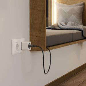 HAMA Смарт мини  WiFi контакт 3680W, 16A с прил. за измерване на ен.консумация