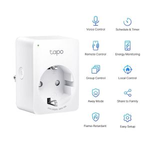 TP LINK TAPO P110 Смарт контакт  3680 W, 2.4Ghz,  таймер