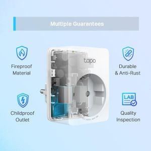 TP LINK TAPO P110 Смарт контакт  3680 W, 2.4Ghz,  таймер