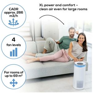 Пречиствател на въздух Beurer LR 400 WIFI / BT Air purifier white + Beurer LR 400/401/405 Replacement filter