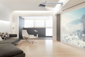 Стойка Neomounts Projector Wall Mount (length: 79-129 cm = short throw), silver